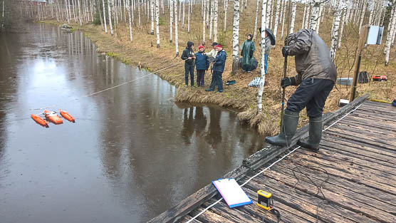 Rakkolanjoki river in May 2019